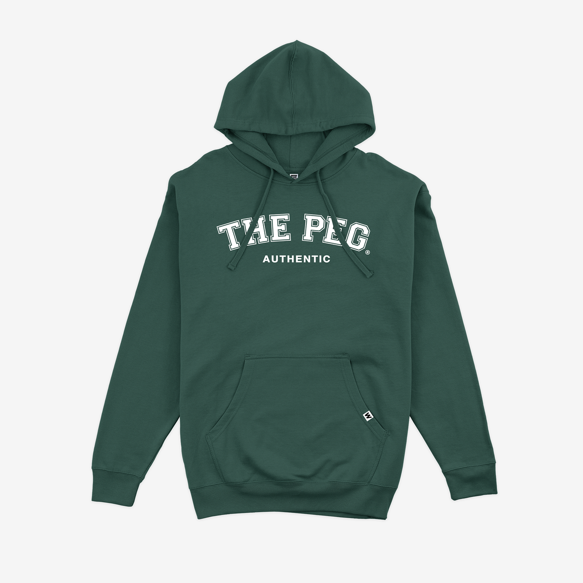 The Peg® Mid Weight Varsity Hoodie (Alpine Green)