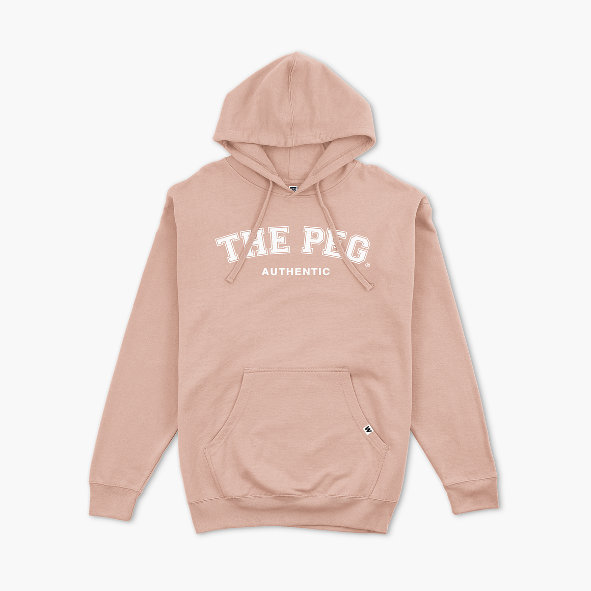 The Peg® Mid Weight Varsity Hoodie (Dusty Rose)