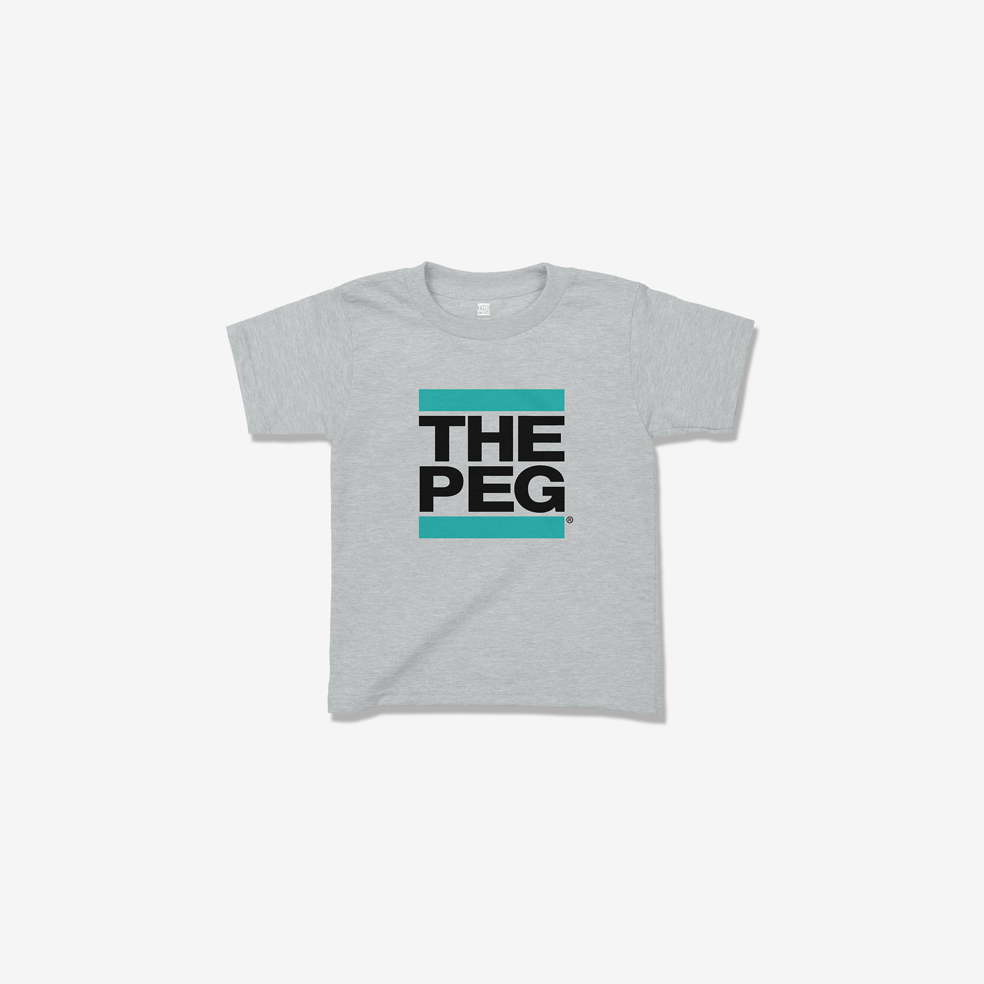 Youth Tee Shirt Tee Shirt (Heather Grey/Teal)