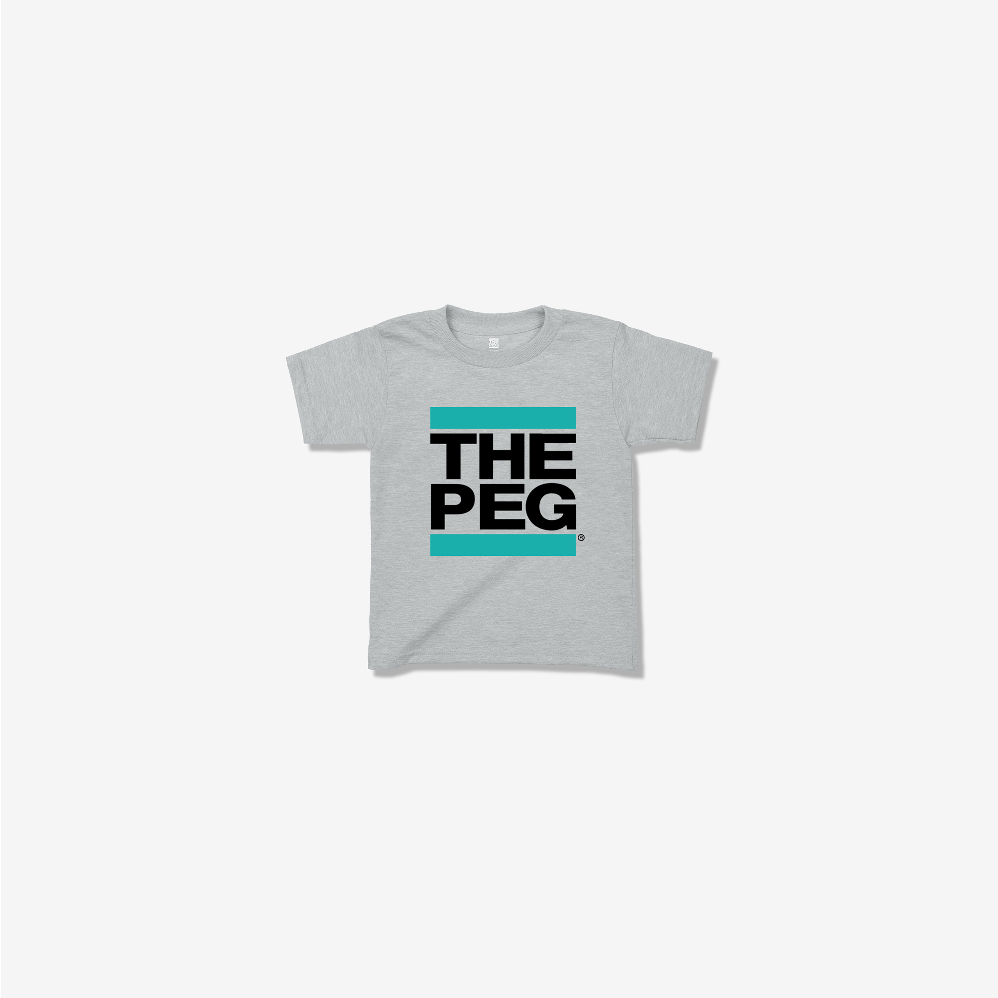 Toddler Tee Shirt (Heather Grey/Teal)