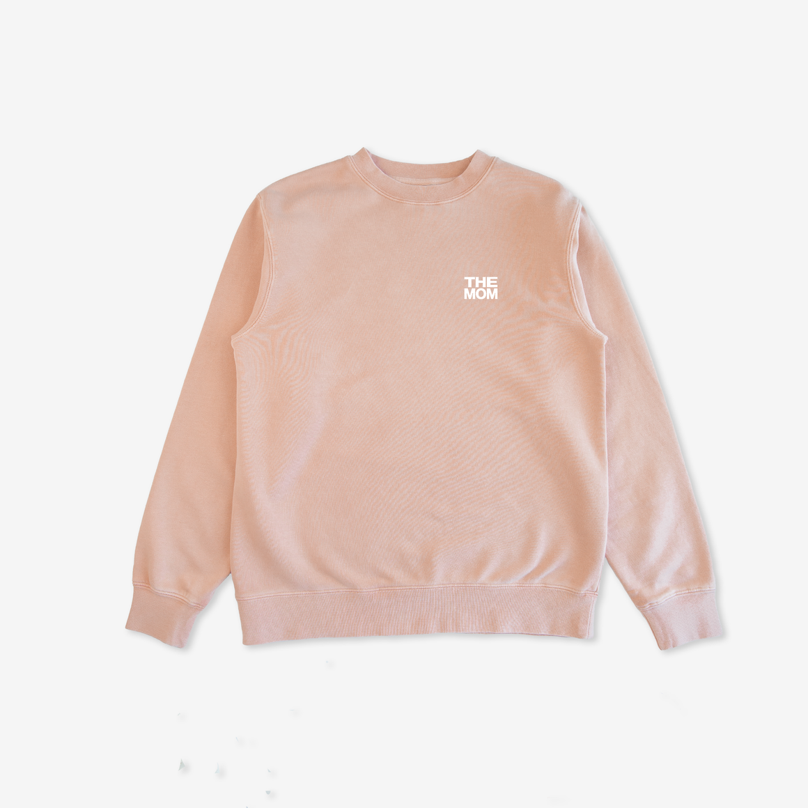 The Mom Premium Pigment Dyed Crew (Dusty Pink)