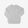 The Mom Raglan Crew (Heather Grey)