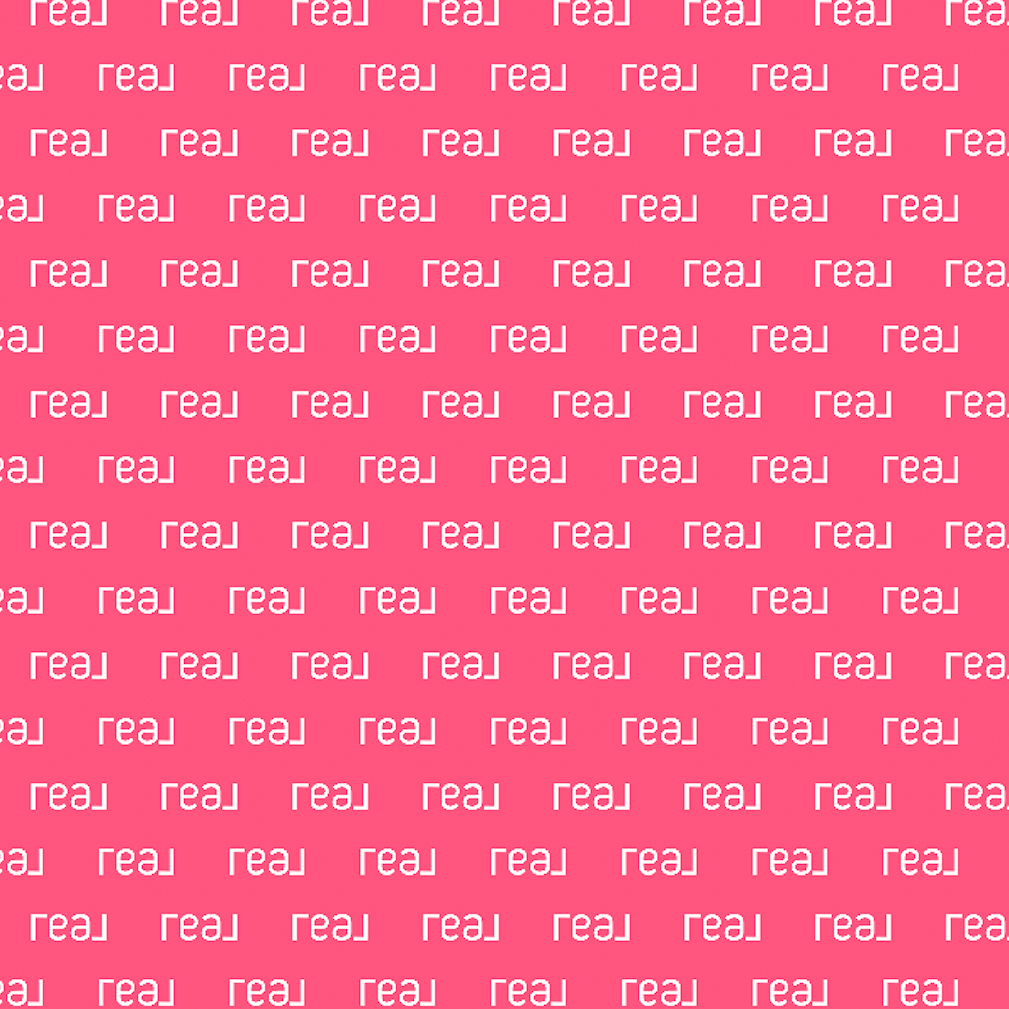 The Peg x REAL unDMC Pattern Tee Shirt (Navy, Coral)
