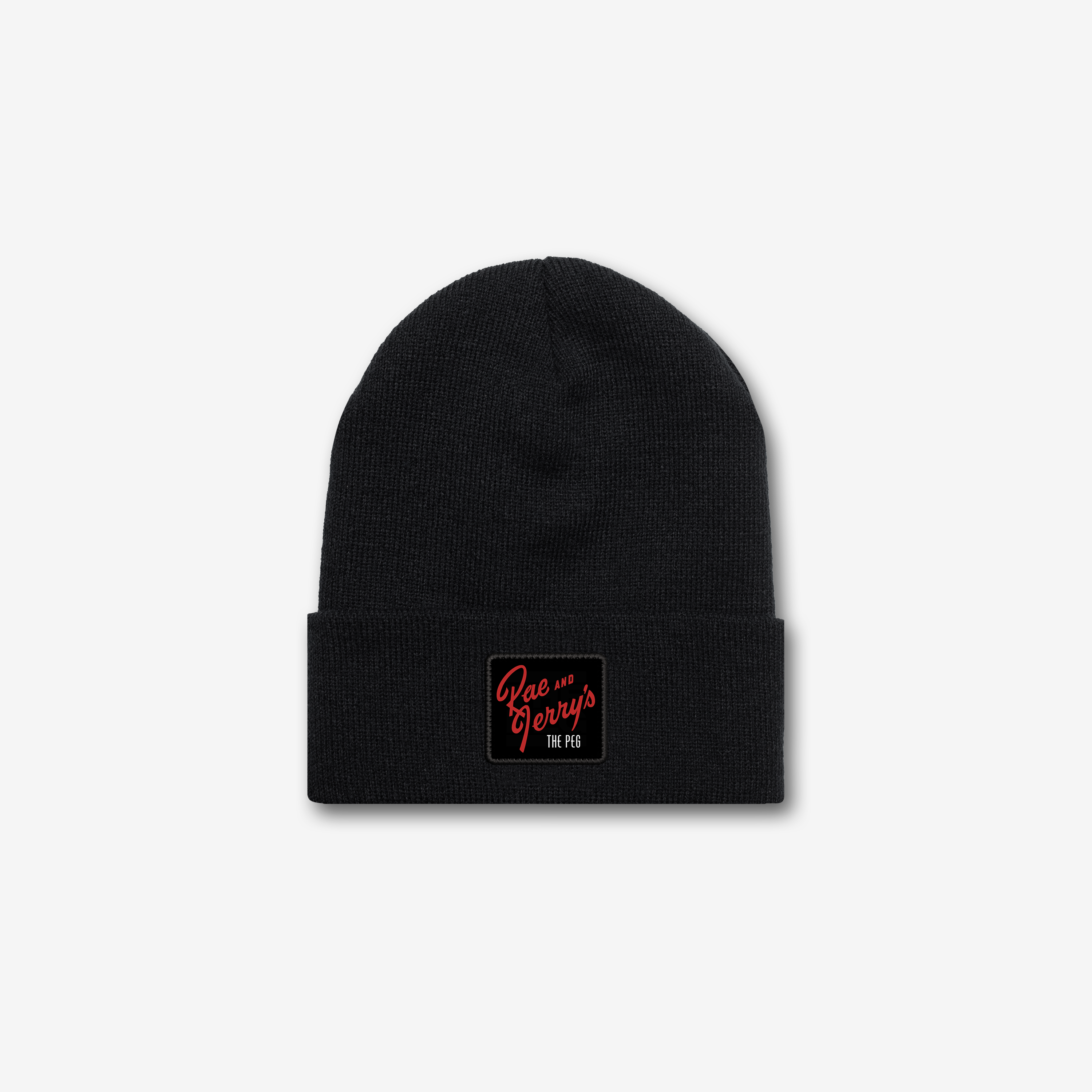 Pre Order: The Peg x Rae and Jerry's Embroidered Toque (Black)