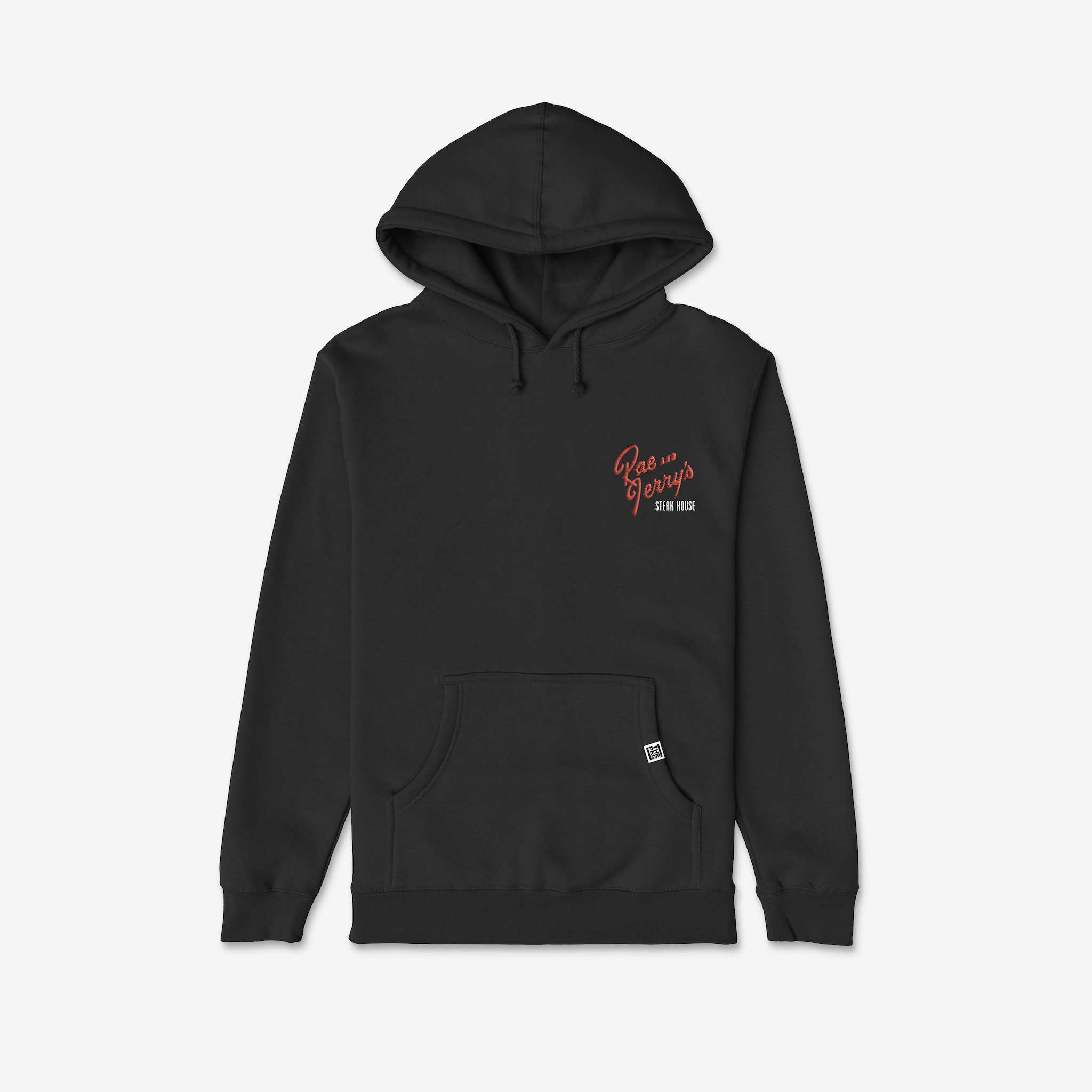 Pre Order: The Peg x Rae and Jerry's Heavy Weight Hoodie (Black)