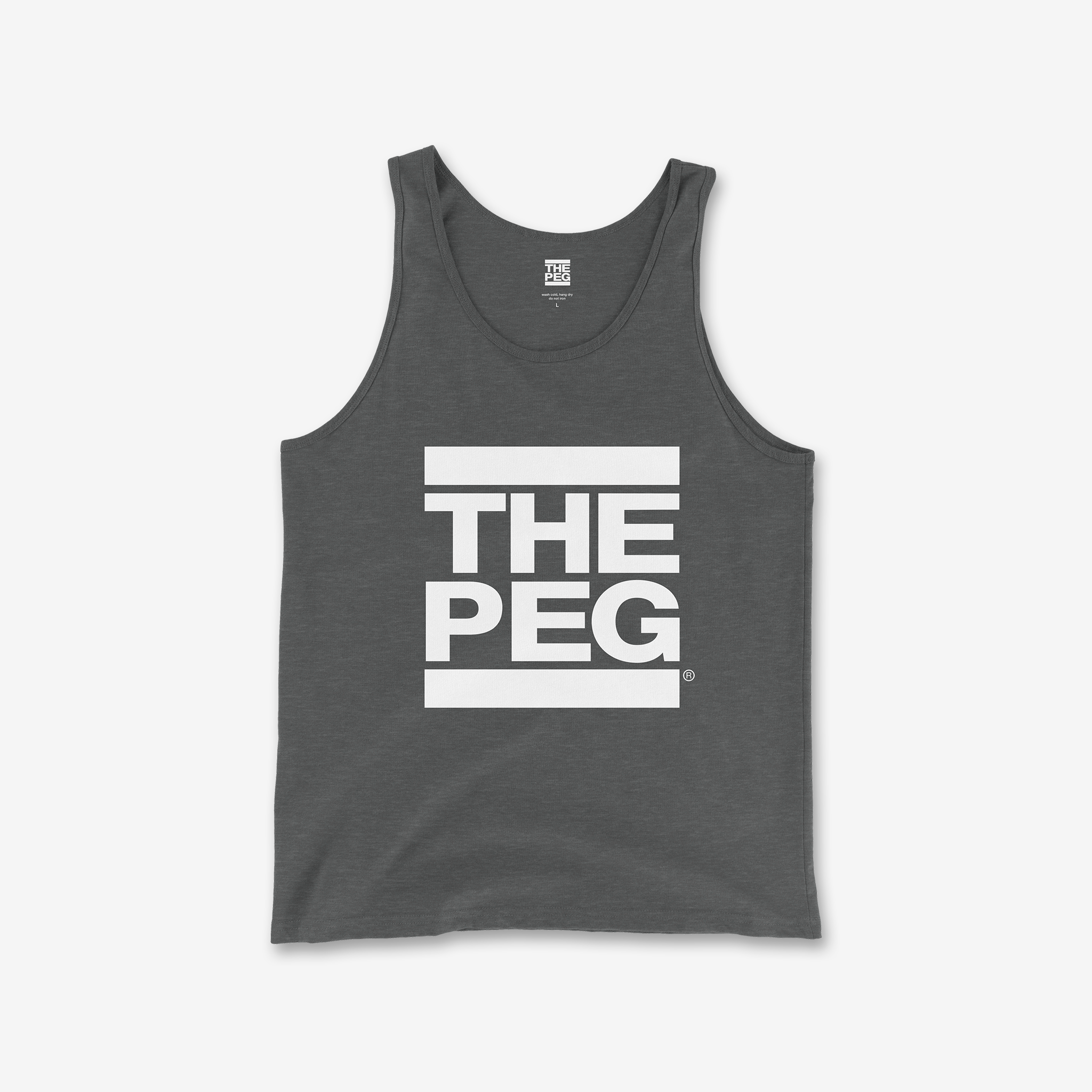 unDMC Tank Top (Charcoal Heather, White)