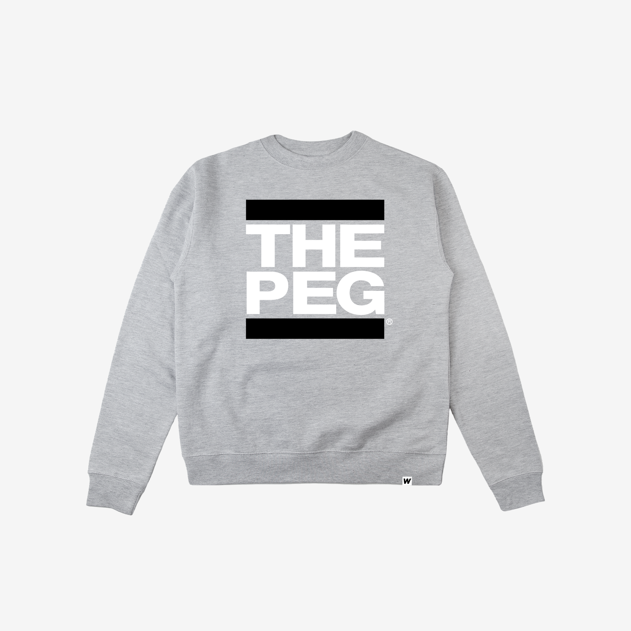 Mid Weight Premium Crew (Heather Grey, Black/White)