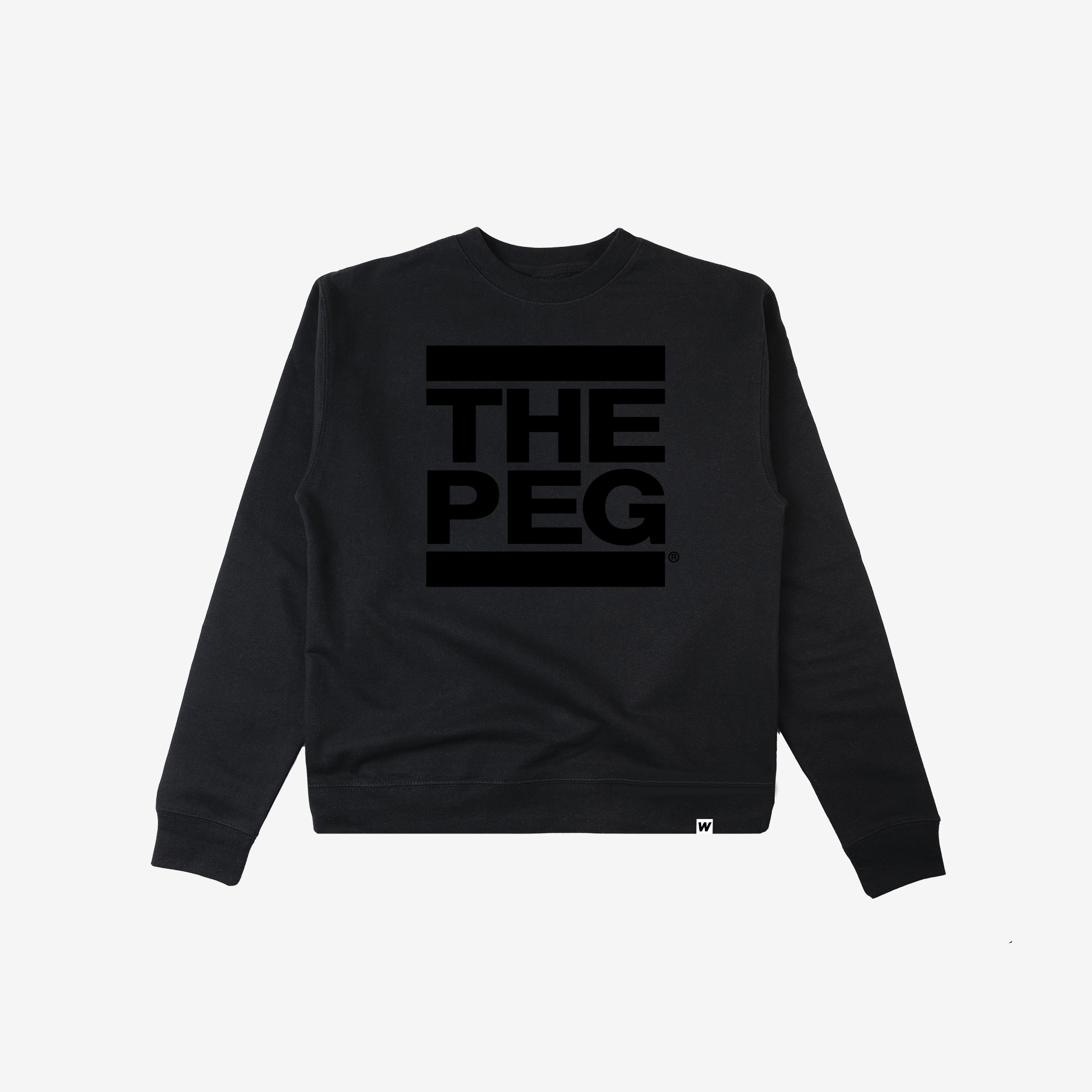 Mid Weight Premium Crew (Monochromatic Black)