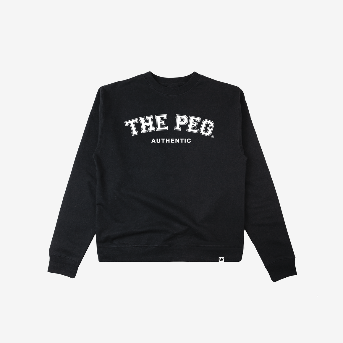 Pre Order: The Peg® Mid Weight Varsity Crew (Black)