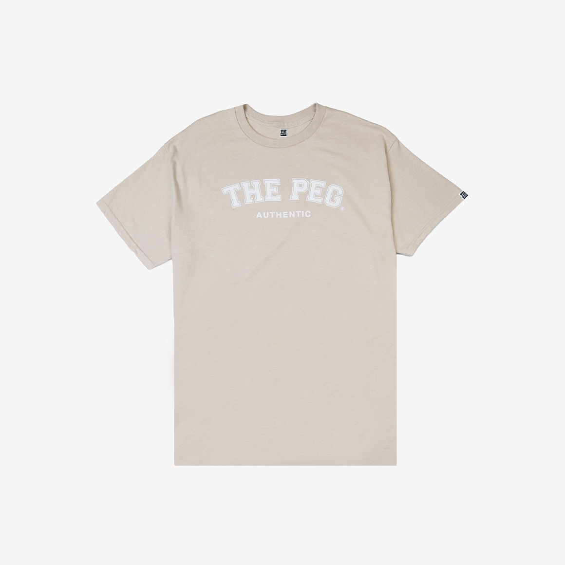 The Peg® Varsity Tee Shirt (Oat)