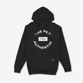 The Peg x REAL Mid Weight Crest Hoodie (Black, White)