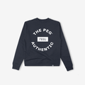 The Peg x REAL Mid Weight Crest Crew (Navy, White)