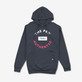 The Peg x REAL Mid Weight Crest Hoodie (Navy, Coral)