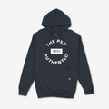 The Peg x REAL Mid Weight Crest Hoodie (Navy, White)