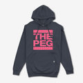 The Peg x REAL Mid Weight unDMC Pattern Hoodie (Navy, Coral)