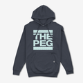 The Peg x REAL Mid Weight unDMC Pattern Hoodie (Navy, Sea Glass)