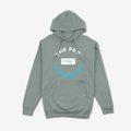 The Peg x REAL Mid Weight Crest Hoodie (Sea Glass, Legacy Blue)