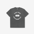 The Peg x REAL Crest Garment Dyed Tee Shirt (Vintage Slate, White)
