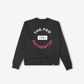 The Peg x REAL Mid Weight Crest Crew (Black, Coral)