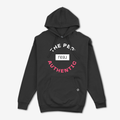 The Peg x REAL Mid Weight Crest Hoodie (Black, Coral)