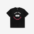 The Peg x REAL Crest Garment Dyed Tee Shirt (Black, Coral)