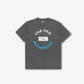 The Peg x REAL Crest Garment Dyed Tee Shirt (Vintage Slate, Legacy Blue)