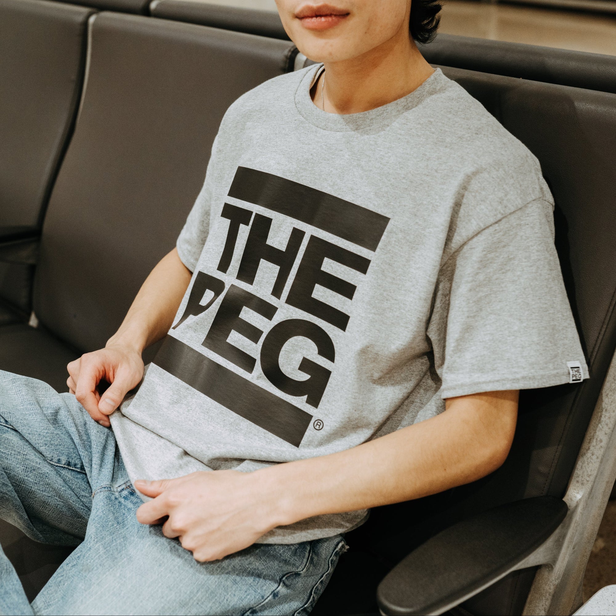 The Peg® Classic unDMC Tee Shirt (Heather Grey/Black)