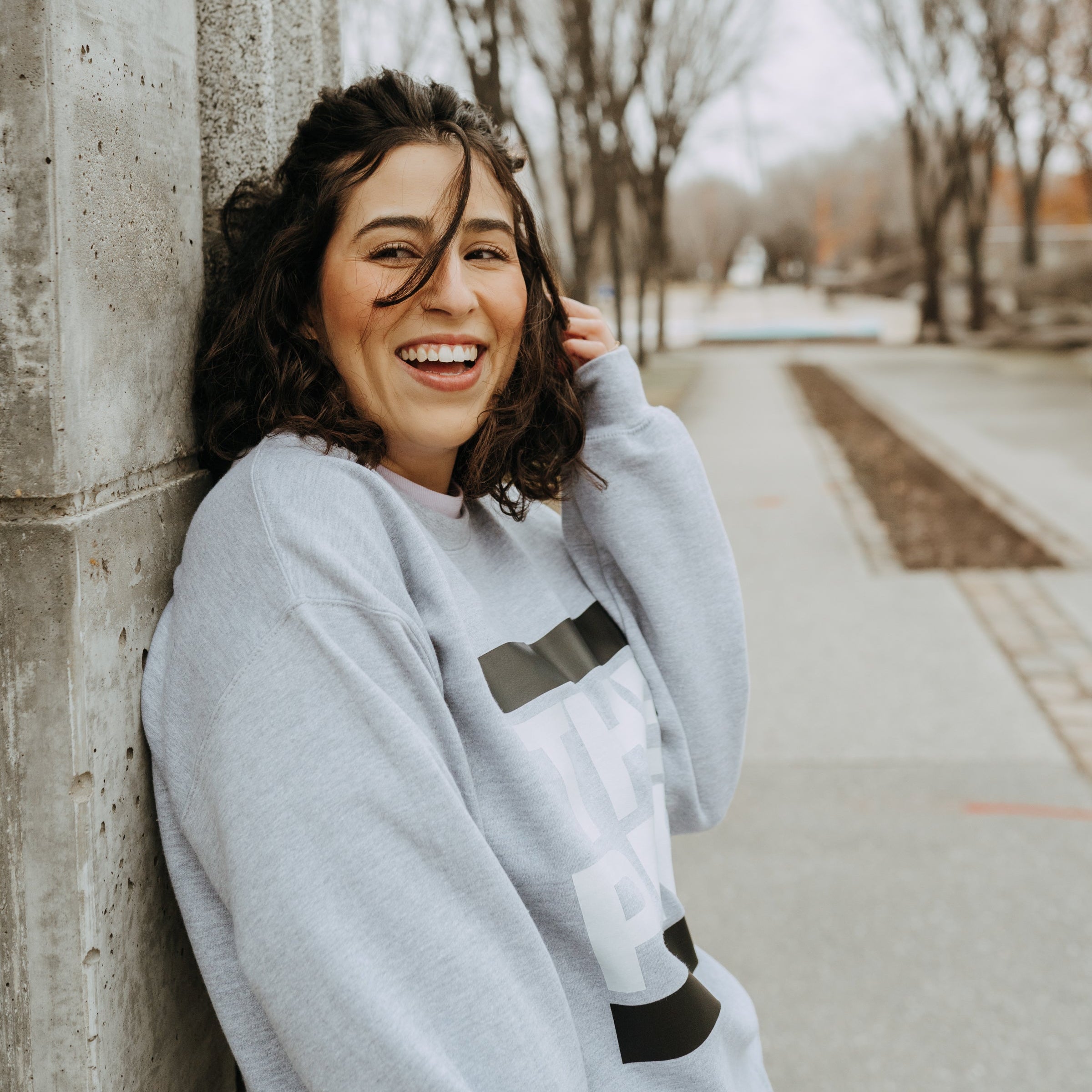 Mid Weight Premium Crew (Heather Grey, Black/White)