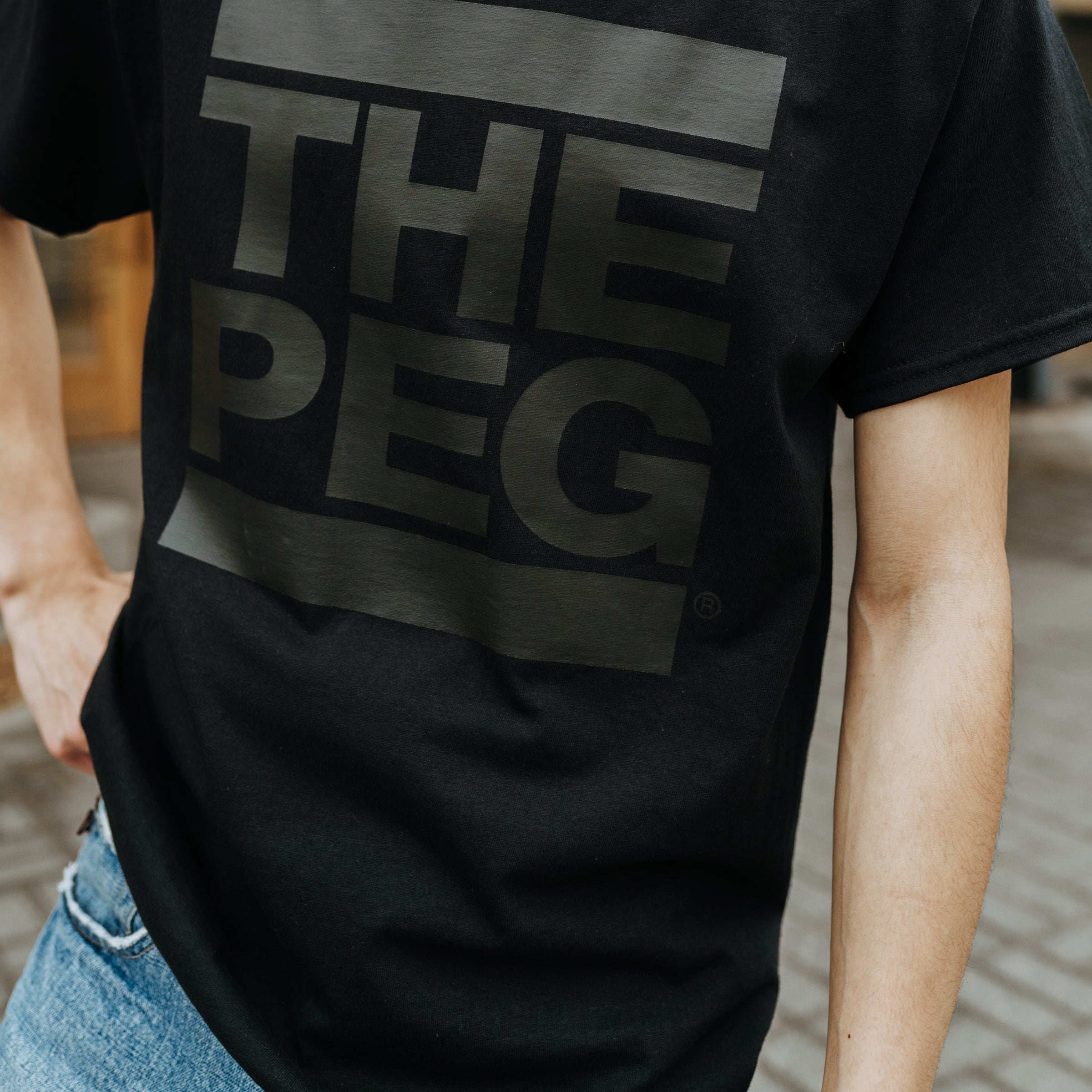 The Peg® Classic unDMC Tee Shirt (Monochromatic Black)