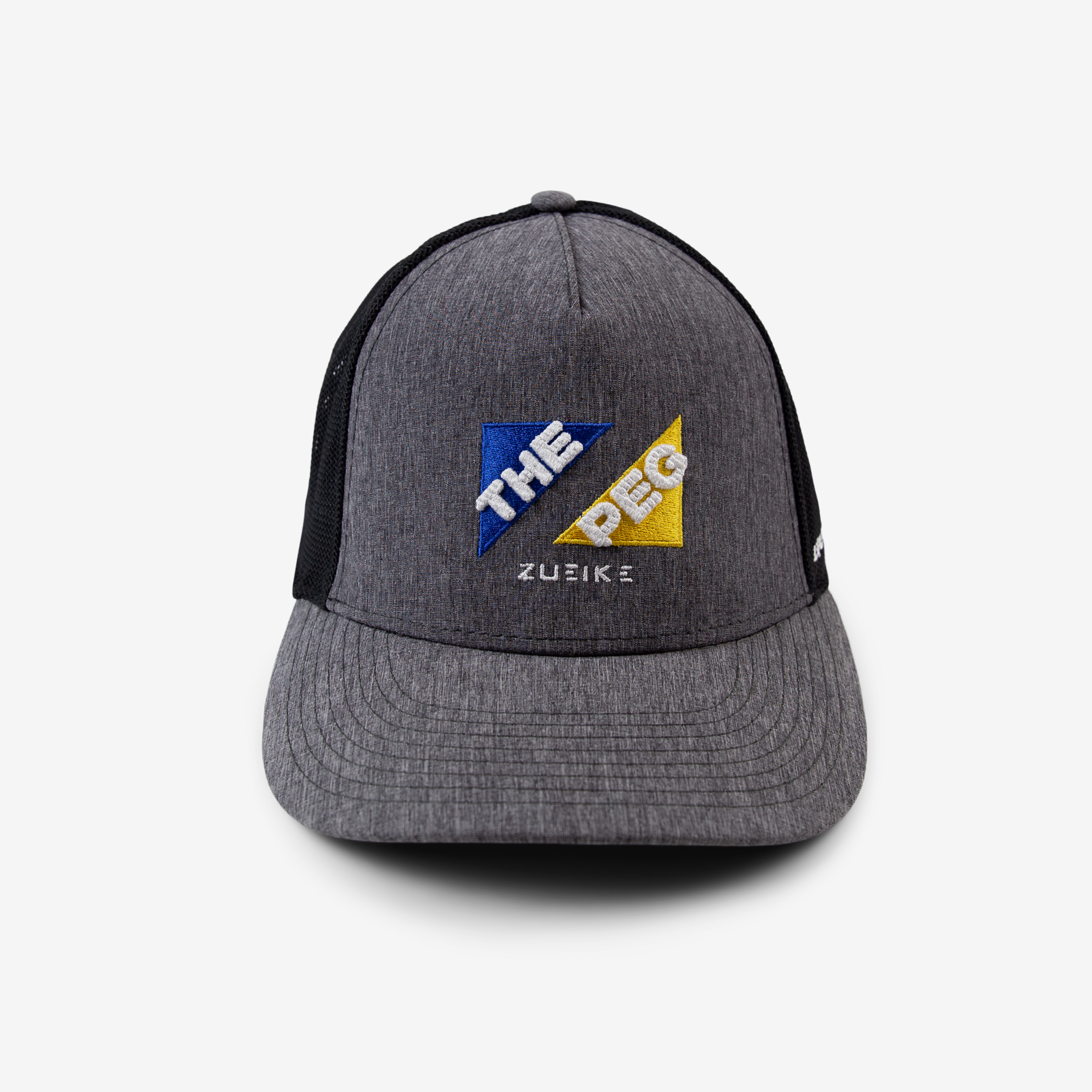 The Peg Authentic x Zueike Techmesh Snapback (Charcoal Heather/Black)